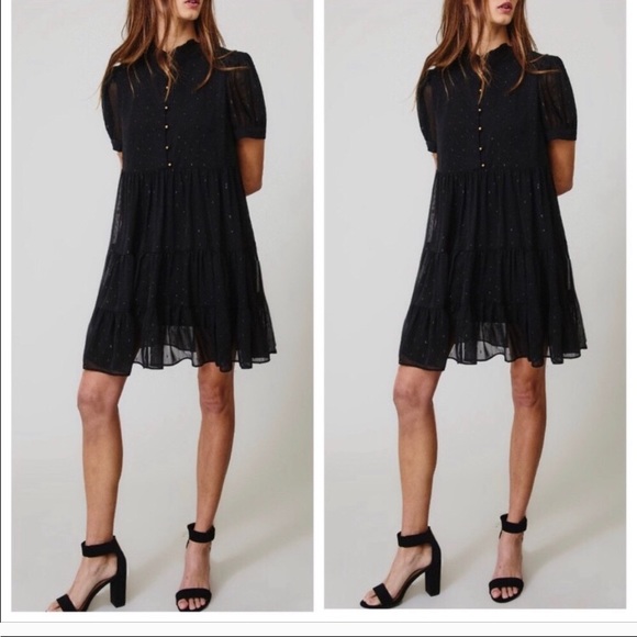 LAST ONE ! Boho Gorgeous Black Dress ONLY SIZE SMALL 🎉HOST PICK🎉 X 2 - Picture 4 of 4